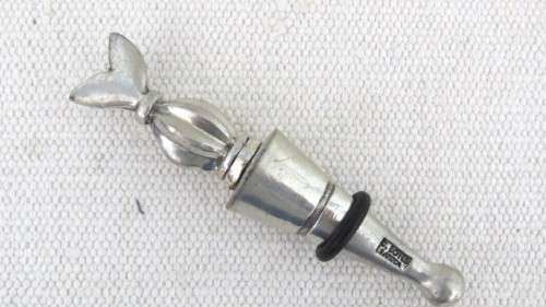 Wonderful Vintage Carrol Boyes (1954-2019) S. Africa Functional Art Pewter Bottle Stopper 115 mm