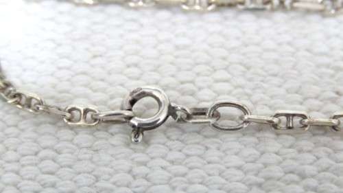 Stunning Vintage Sterling Silver (.925) Fancy Curb Chain Bracelet L: 90 mm (2.9 g)