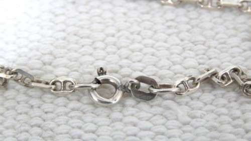 Stunning Vintage Sterling Silver (.925) Fancy Curb Chain Bracelet L: 90 mm (2.9 g)