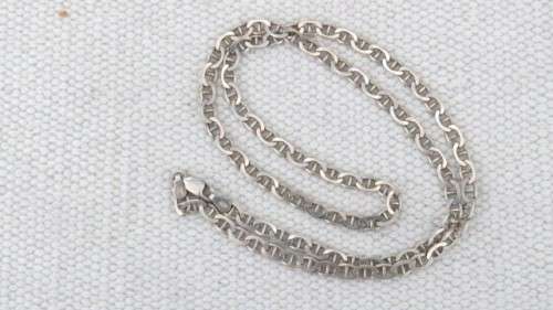 Exquisite Vintage Sterling Silver 925 4 mm Mariner Chain Necklace Made in Italy L: 250 mm (11.7 g)