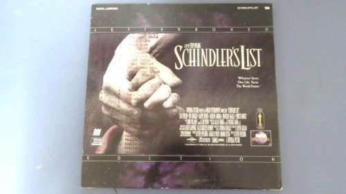 1993 `Schindler`s List` Letterboxed Edition Double LaserDisc Dolby Surround - Liam Neeson SOLD AS IS