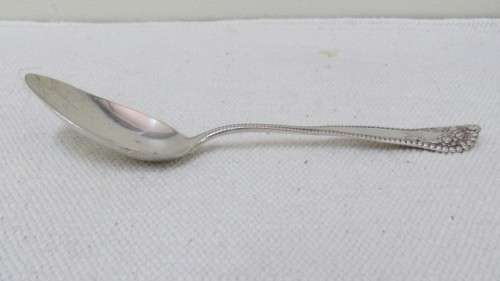 Antique H/Marked Gorham Lancaster Monogrammed Sterling Silver Spoon Embossed Rose Decoration (22 g)