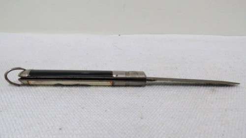 Vintage Richards Sheffield Folding Knife One Blade Cream Handle/Tribal Man L: 180 mm SOLD AS IS