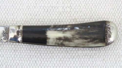 Vintage Richards Sheffield Folding Knife One Blade Mottled Cream/Brown Handle L: 147 mm SOLD AS IS