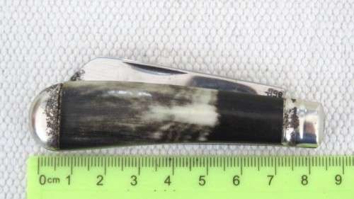 Vintage Richards Sheffield Folding Knife One Blade Mottled Cream/Brown Handle L: 147 mm SOLD AS IS
