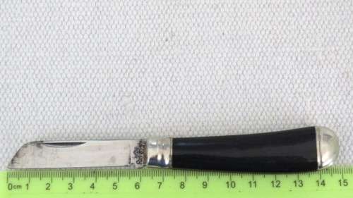 Awesome Vintage Richards Sheffield Folding Knife Single Blade Black Handle L: 148 mm SOLD AS IS