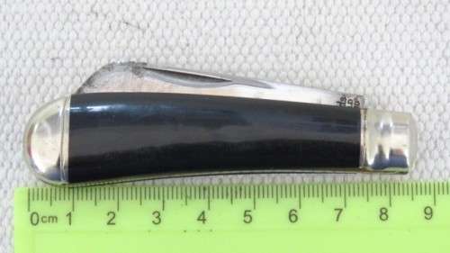 Awesome Vintage Richards Sheffield Folding Knife Single Blade Black Handle L: 148 mm SOLD AS IS