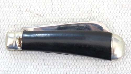 Awesome Vintage Richards Sheffield Folding Knife Single Blade Black Handle L: 148 mm SOLD AS IS