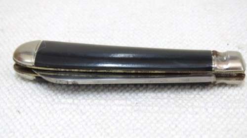 Awesome Vintage Richards Sheffield Folding Knife Single Blade Black Handle L: 148 mm SOLD AS IS