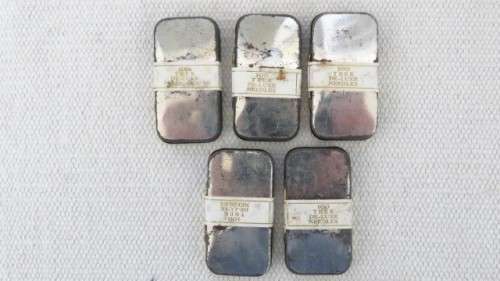 Five Sealed Tins of Vintage Trek `Deluxe Long Playing Gold` Radiogram Needles 100 Needles Per Box