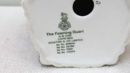 Fantastic Vintage Royal Doulton `The Foaming Quart` HN 2162 Porcelain Figurine H: 150 mm