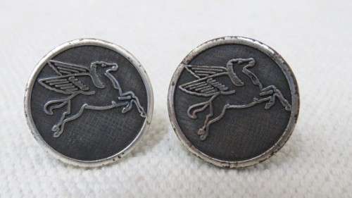 Two Fabulous Pairs Of Vintage Pegasus Cufflinks D: 23 mm SOLD AS IS