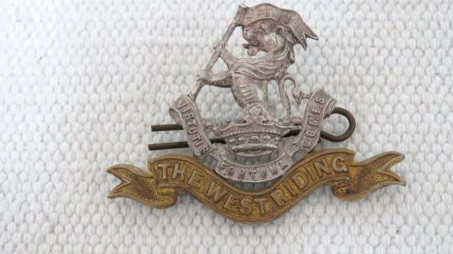 New Zealand Duke of Wellington`s (West Riding Regiment) Cap Badge 55 x 40 mm