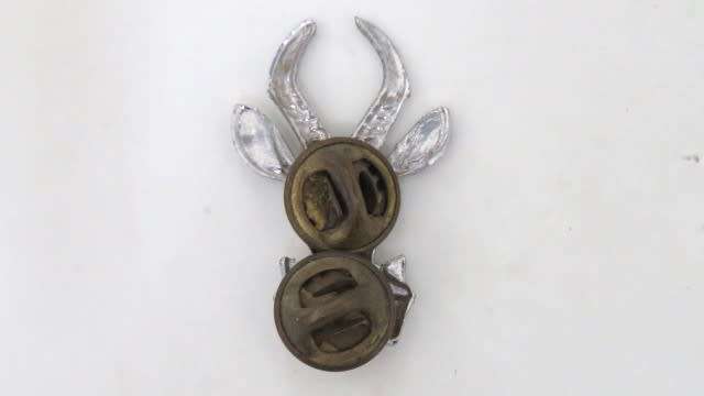 South African Infantry Corps Collar Badge Pins Intact 32 x 22 mm