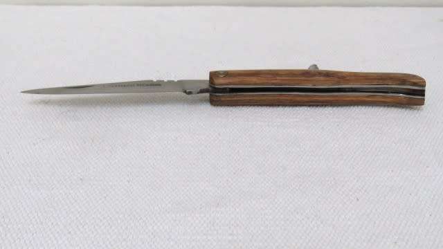 Fabulous Vintage `Lauvergnat Miladiou` Folding Knife With Corkscrew & Wood Handle L: 220 mm