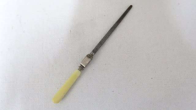 Vintage H.M. Slater Sheffield Rotary Knife Sharpener With Bakelite Handle L: 330 mm SOLD AS IS