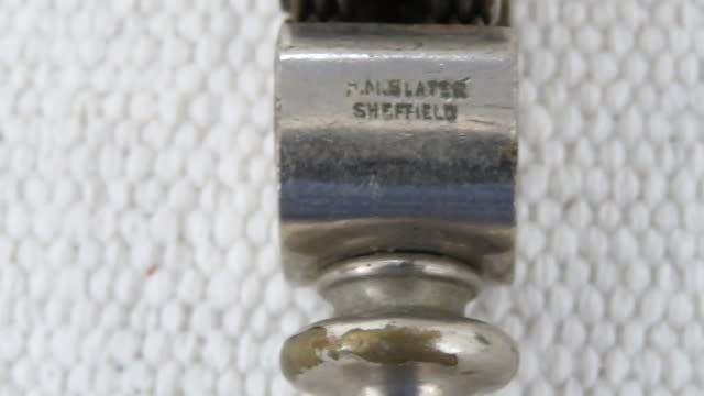 Vintage H.M. Slater Sheffield Rotary Knife Sharpener With Bakelite Handle L: 330 mm SOLD AS IS