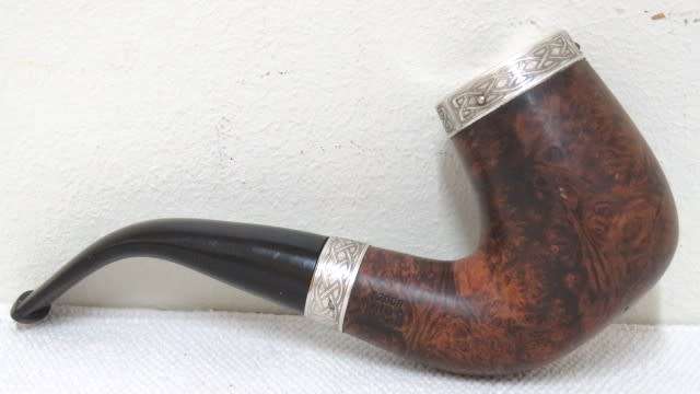 Vintage Peterson`s Dublin Pipe Of The Year Y2008 Limited Edition 426/1000 Tobacco Pipe 925 Trim
