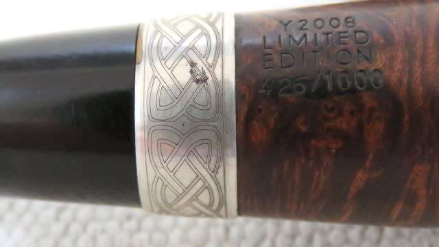 Vintage Peterson`s Dublin Pipe Of The Year Y2008 Limited Edition 426/1000 Tobacco Pipe 925 Trim