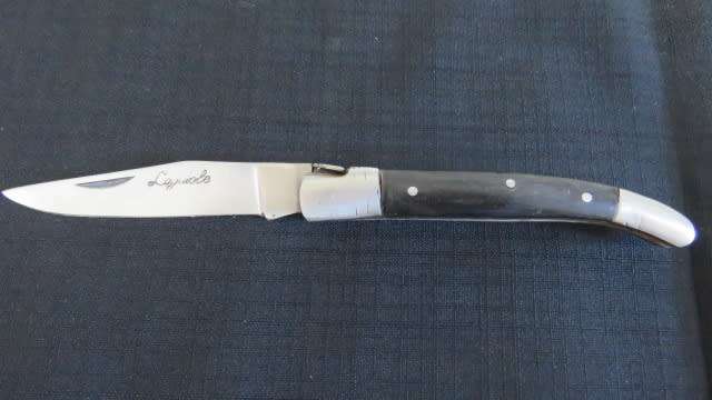 Stunning Vintage `Laguiole` Folding Knife L: 220 mm