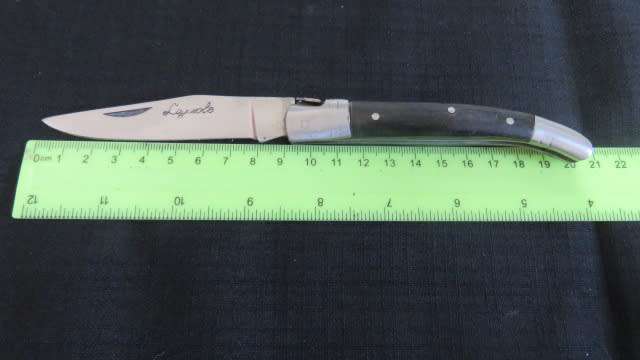 Stunning Vintage `Laguiole` Folding Knife L: 220 mm