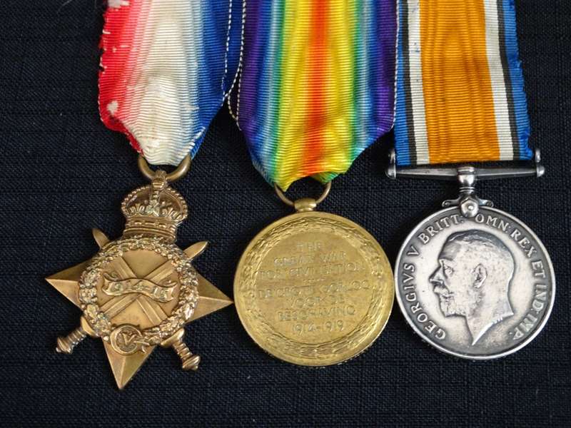 A Set of WW1 Awarded metals (PTE N.J PIENAAR VICTORIA WEST CDO)