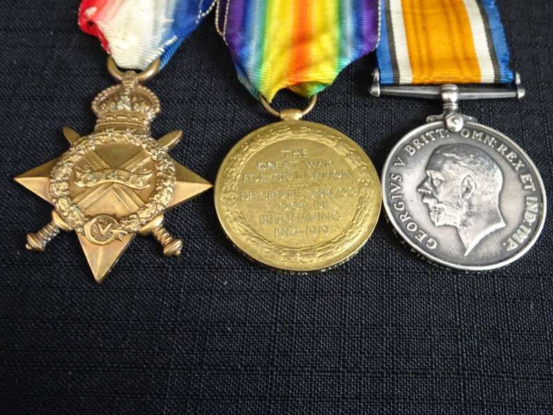 A Set of WW1 Awarded metals (PTE N.J PIENAAR VICTORIA WEST CDO)