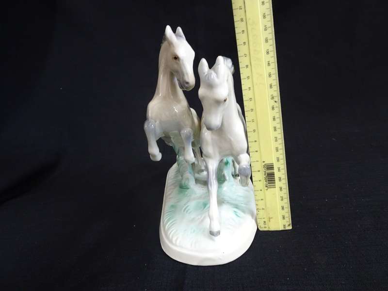 Stunning German Porcelain Horse Figurine Made in Western Germany (Please view description)