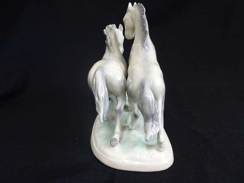 Stunning German Porcelain Horse Figurine Made in Western Germany (Please view description)