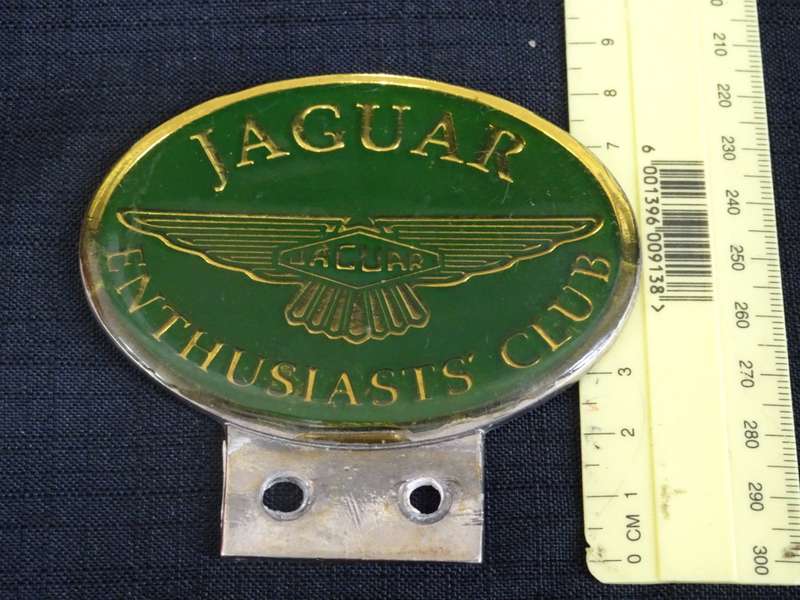 Jaguar Enthusiasts Club Logo Car Badge (H - 8.5cm / B - 9cm)