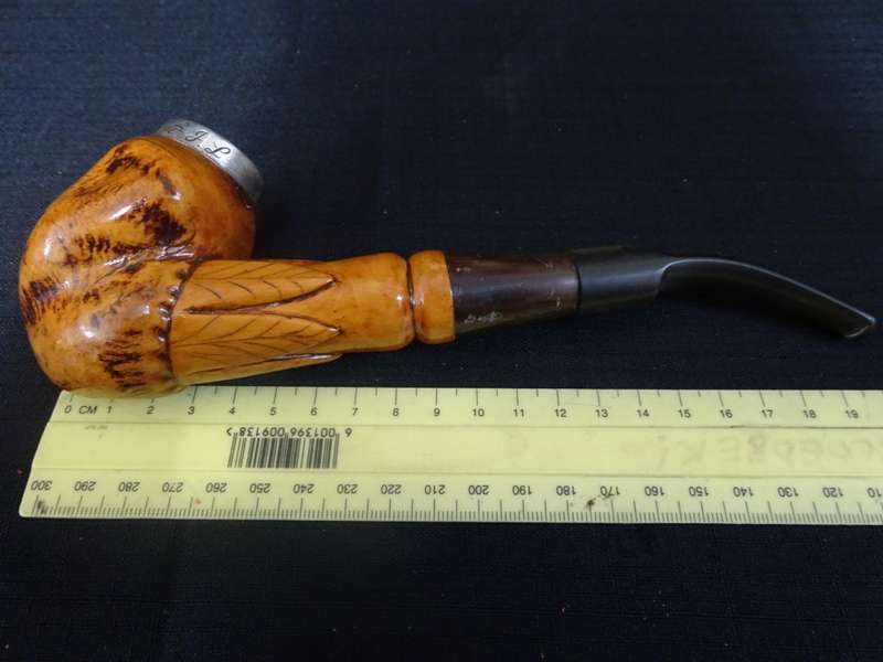 Stunning Pre Boere War Period 1874 Lemoenboomwortel Pipe Beloning To Gysbert J. Loftus