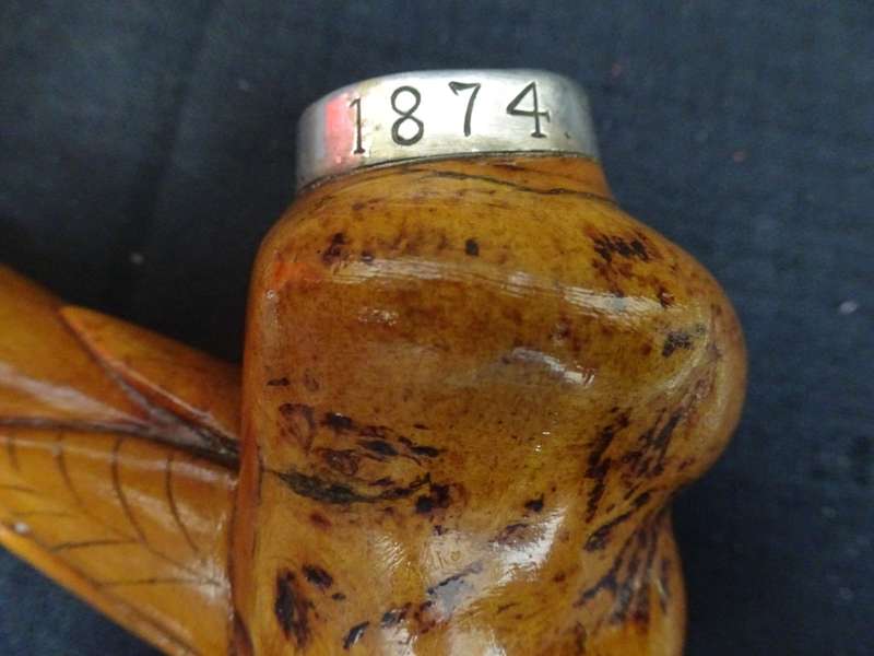 Stunning Pre Boere War Period 1874 Lemoenboomwortel Pipe Beloning To Gysbert J. Loftus