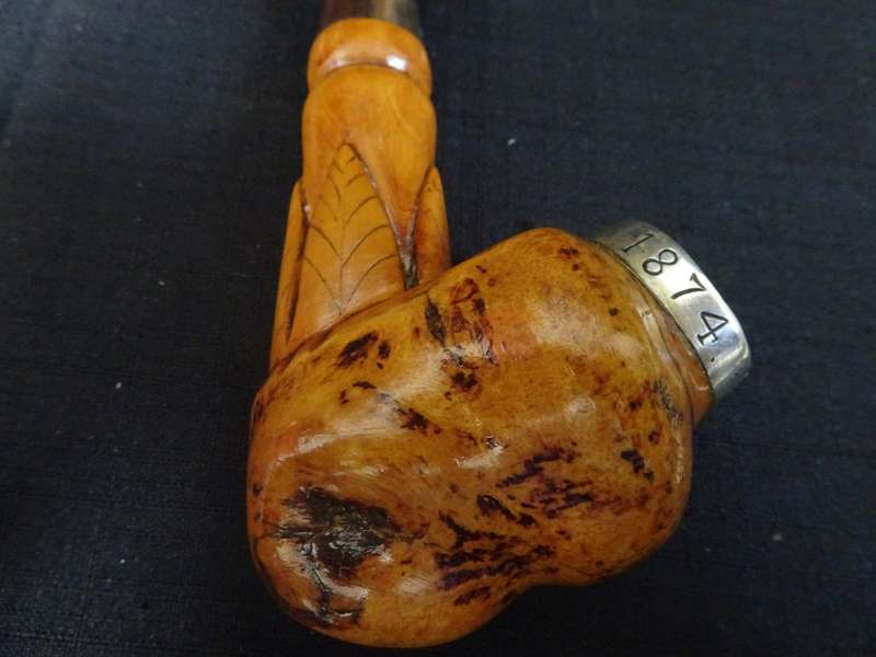 Stunning Pre Boere War Period 1874 Lemoenboomwortel Pipe Beloning To Gysbert J. Loftus