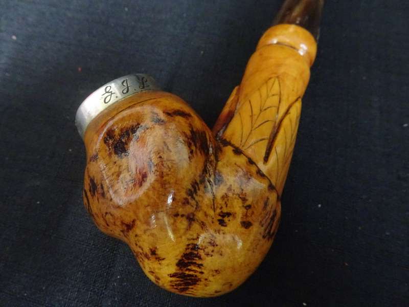 Stunning Pre Boere War Period 1874 Lemoenboomwortel Pipe Beloning To Gysbert J. Loftus