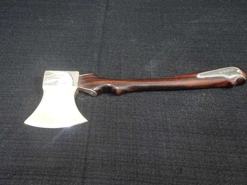 Beautiful Silver Hallmarked Presentation Axe For The Launching Of MS `SA Hexrivier`(See Description)