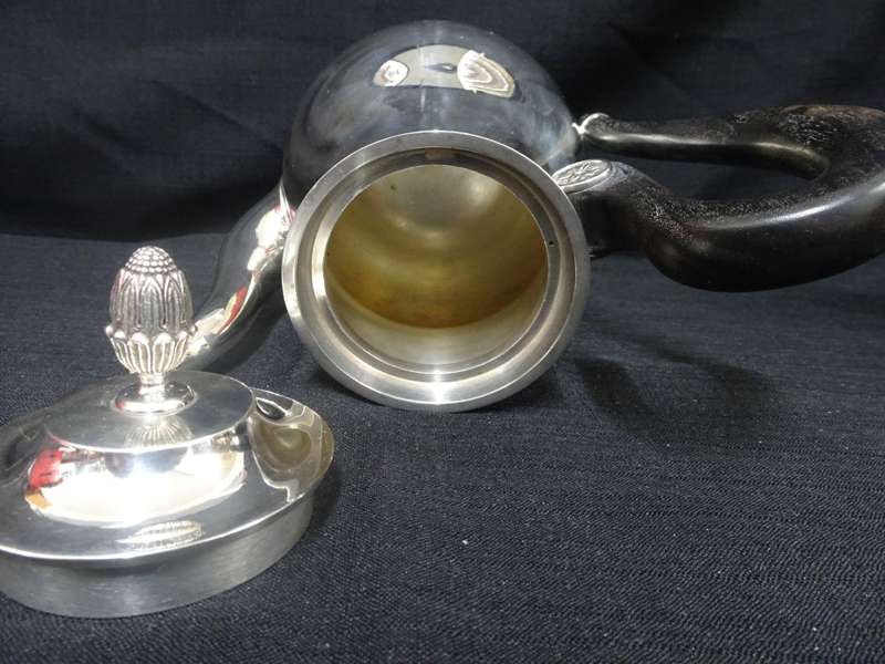 Stunning Silver Plated Christofle `Malmaison` Tea And Coffee Set In Excellent Condition