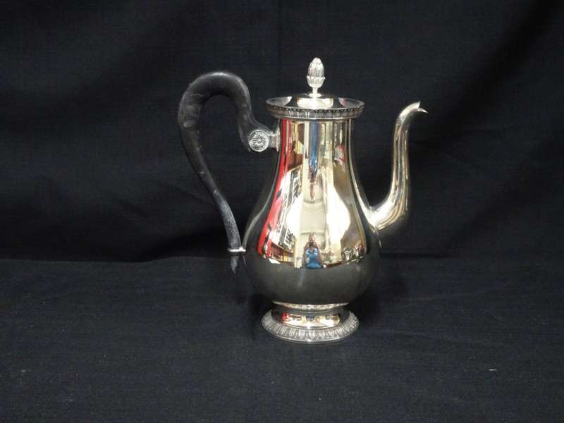 Stunning Silver Plated Christofle `Malmaison` Tea And Coffee Set In Excellent Condition