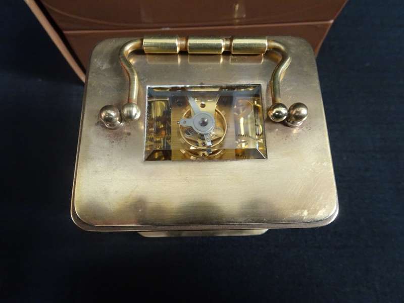 Rare Matthew Norman Carriage Clock, 11 Jewels, Numbered 1754 In Orginal Box