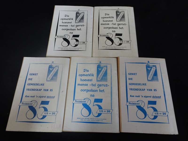 Vyf Vintage 1950`s Die Swerwer - Speurder Slap Hand Boekies (Sien Beskrywing)