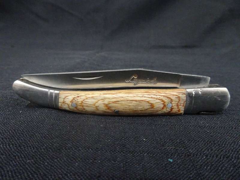 Wonderful Vintage `Laguiole 440` Folding Knife With Wood Handle L: 20cm