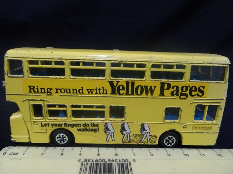Dinky Toys Atlantean Bus `Yellow Pages` Made In England By Meccano