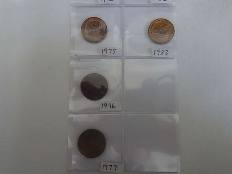 Republic Of South Africa Half Cent Coins 1970 - 1983