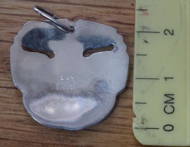 Lovely Sterling Silver Pendant Clearly Marked 925 Silver