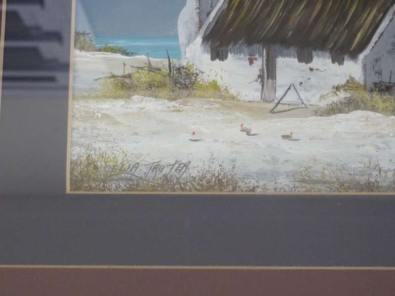 Beautiful Original Oil On Board - S.A. Artist Celia Truter - West Coast Sceen (See My Description)