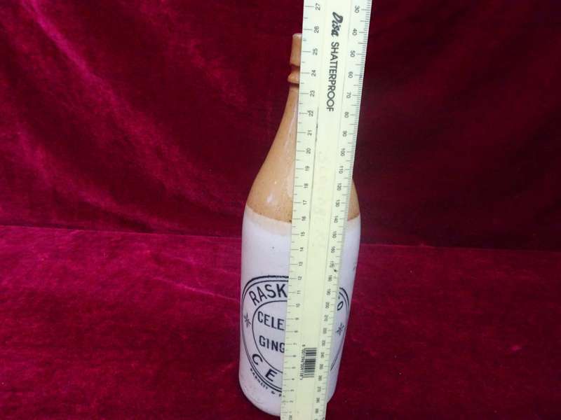 Antique Raskin & Co Celebrated Ginger Beer Bottle for Barnett & Foster - Ceres