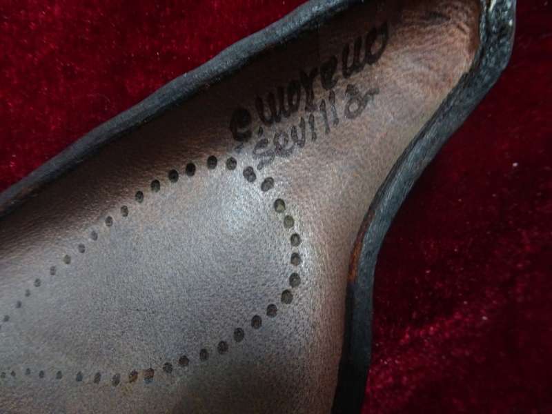 Vintage Spanish E. Moreuo Sevilla Masquerade Leather Mask In Excellent Condition -See My Description