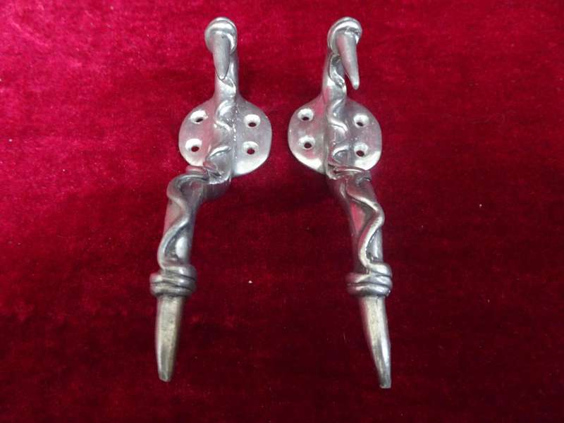 Vintage Set Of Two Carrol Boyes Coat Hooks - Clearly Marked C. Boyes