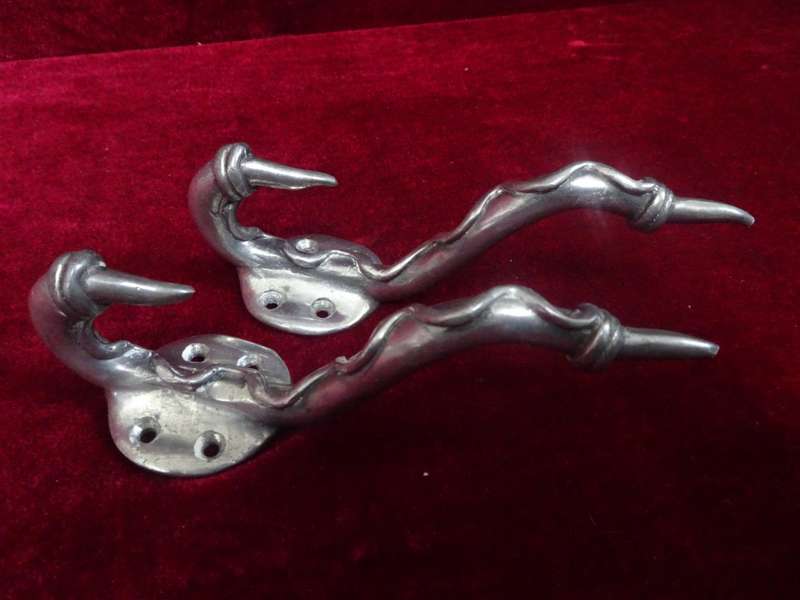 Vintage Set Of Two Carrol Boyes Coat Hooks - Clearly Marked C. Boyes