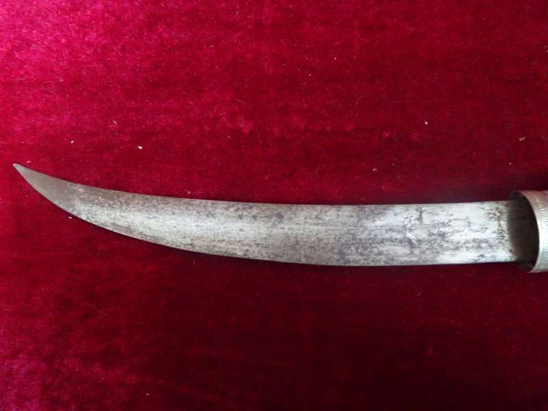 Vintage Morocco Style Dagger In Metal And Bone Sheath With Stunning Decorations In Excellent Cond.