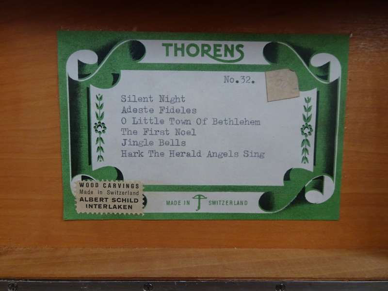 Absolutely Stunning Vintage Thorens Cylinder Music Box No 32 Made In Switzerland- See My Description